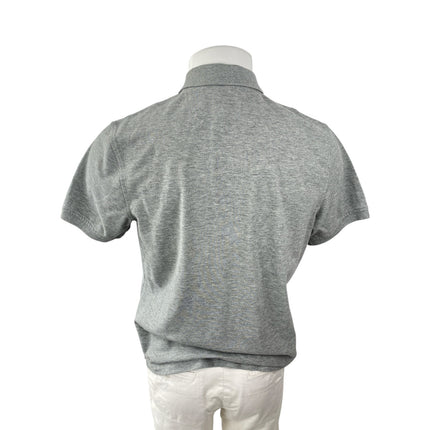 Club Room Mens Gray Collared Short Sleeve Slim Office Casual Polo Shirt Top Sz M