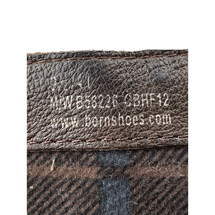 BORN Nuri Women's Brown Leather Harness Round Toe Heeled Ankle Boots Size 9