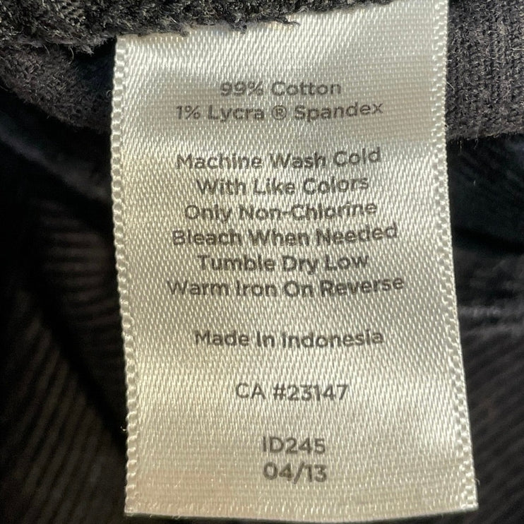 Talbots Heritage Women's Black High Rise Slim Straight Leg Denim Jeans Size 14
