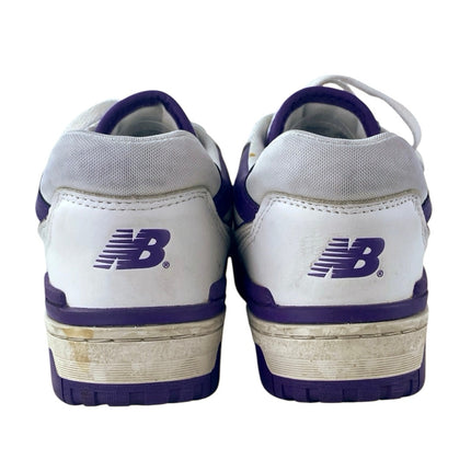 New Balance 550 Women's White Purple Lace Up Low Top Athletic Sneakers Shoes 7