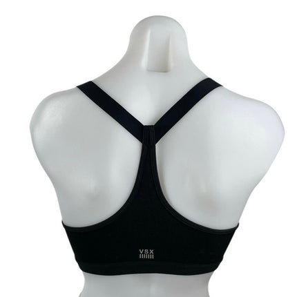 Victoria's Secret VSX Black Zip Front Racerback Active Sports Bra Tank Top 32