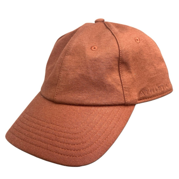 Athleta Women's Orange Embroided Logo Adjustable Strap Baseball Cap Hat One Size