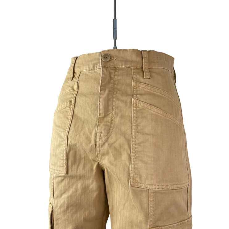 Madewell 90s Straight Cargo Womens Tan Khaki Utility High Rise Trousers Pants 26