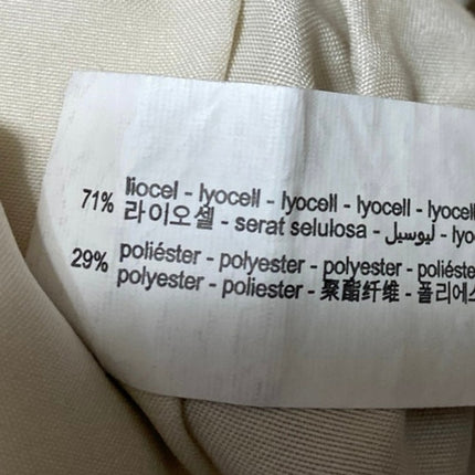 Zara Women's Light Beige Pleated High Waisted A Line Mini Casual Shorts Size S