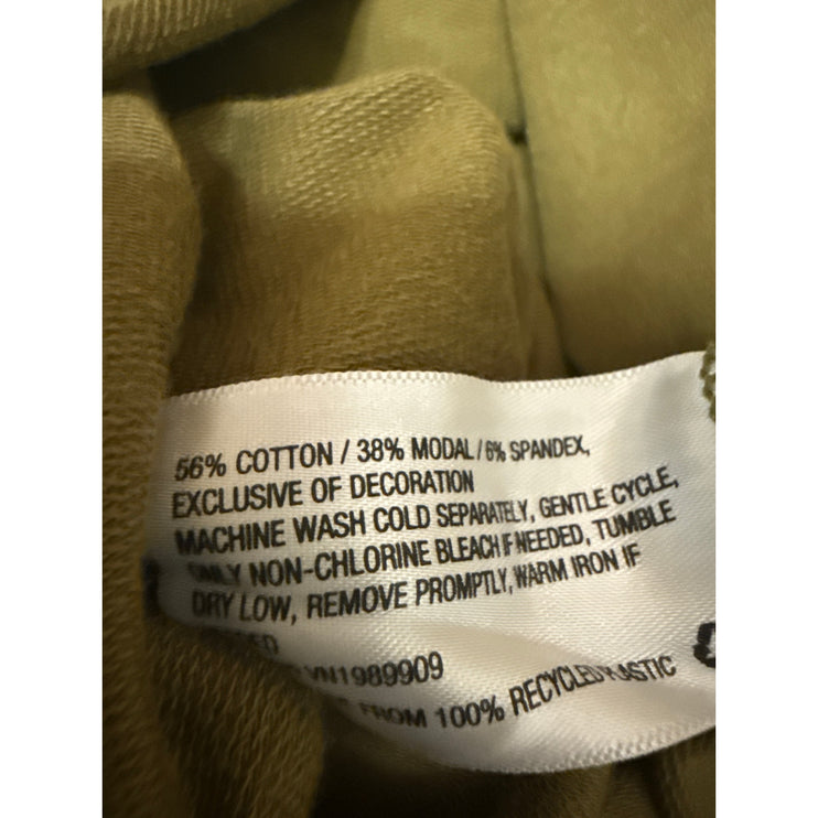 JoyLab Women's Olive Green Tie Dye Long Sleeve Crew Neck Sweatshirt top Size S