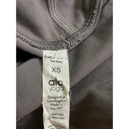 Alo Yoga Gray High Rise Skinny Yoga Gym Athletic Activewear Leggings Pants S/M