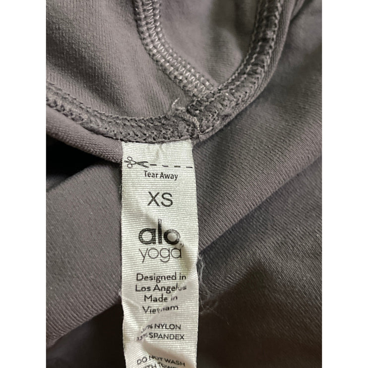 Alo Yoga Gray High Rise Skinny Yoga Gym Athletic Activewear Leggings Pants S/M