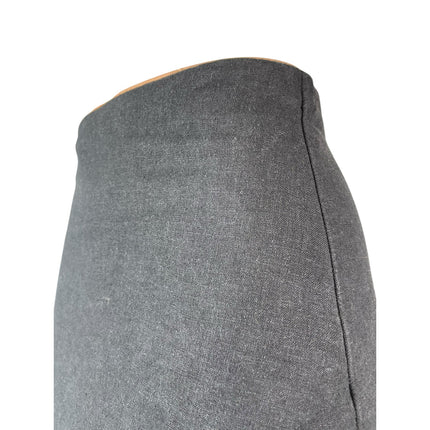NEW Abercrombie & Fitch Women's Black Linen High Rise Midi Pencil Wrap Skirt XS