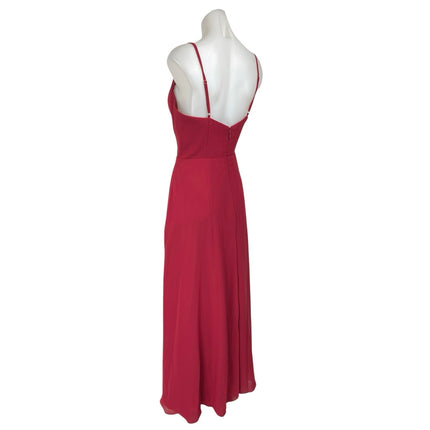 NEW Azazie Moira Red Sleeveless Cami Camisole Tank A Line Maxi Dress O Brie NEW Azazie Moira Red Sleeveless Cami Camisole Tank A Line Maxi Dress O Brie