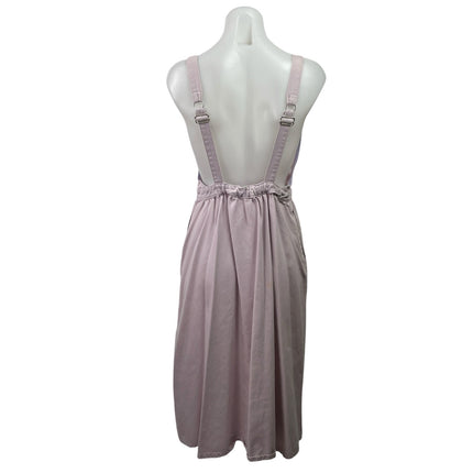 Urban Outfitters Lilac Purple Plunge V Neck Button Down A Line Midi Dress Size S