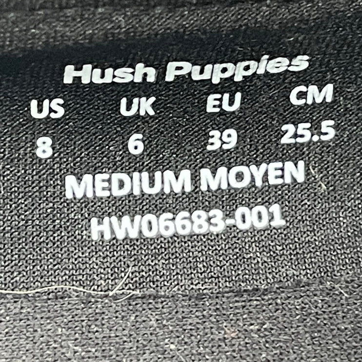 Hush Puppies Lucy Black Suede Almond Toe Slip On Penny Loafers Flats Size 8