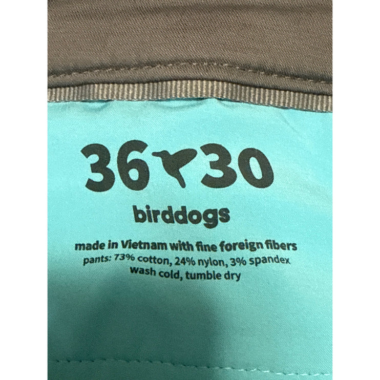 Birddogs Men's Gray High Rise Loose Straight Chino Trousers Dress Pants Sz 36X30