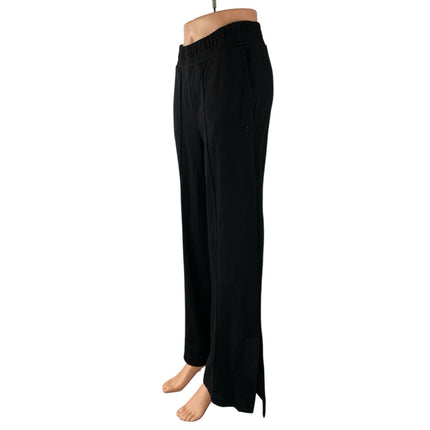 Sweaty Betty Women's Black High Waisted Wide Leg Baggy Trousers Pants Size 6