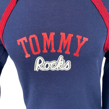 Tommy Hilfiger Tommy Rocks Men's Blue Long Sleeve Graphic Tee T-shirt Top Size L