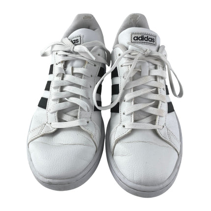 Adidas Grand Court Women's White Leather Lace Up Low Top Sneakers Shoes Size 8.5