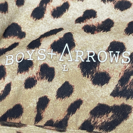 Boys + Arrows Beige Leopard Animal Print Triangle Two Piece Bikini Swimwear L