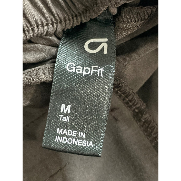 Gapfit Women's Brown High Rise Pleated Wide Leg Straight Trousers Pants Size M