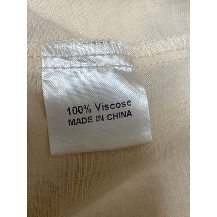 Zesica Women's Cream Sleeveless Summer Maxi Sundress Tank Flare A-Line Dress S