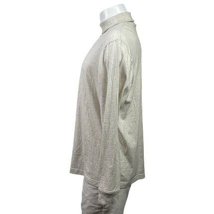 Kith Men's Light Gray Mock Neck Long Sleeve Sweatshirt T Shirt Tee Top Size M