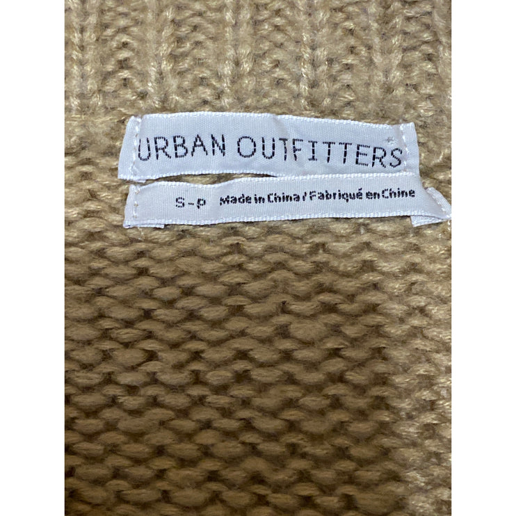 Urban Outfitters Women's Tan Green Striped Colorblock Knit Sweater Top Size S