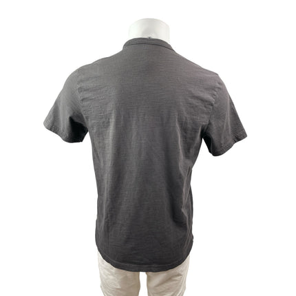 Faherty Sunwashed Mens Gray Crew Neck Short Sleeve Pocket Work Tee T-Shirt Top M