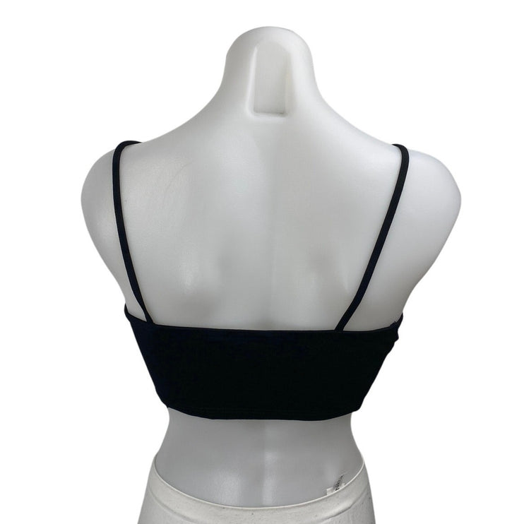 Miss Selfridge Black Floral Embroidered Sleeveless Cami Camisole Crop Tank Top 4