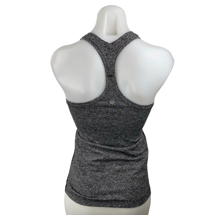 Lululemon Women's Gray Racerback Yoga Workout Running Athletic Tank Top Size 2