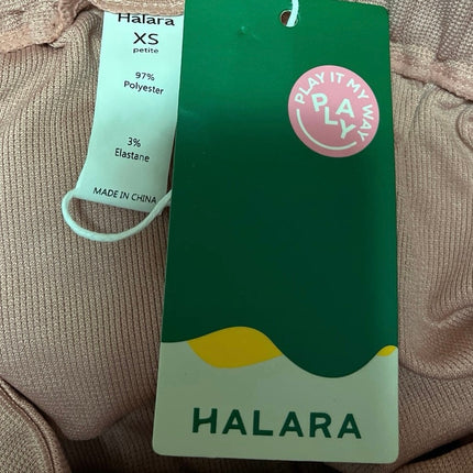 NEW Halara Women's Pink High Waisted Pleated Wide Leg Trousers Dress Pants Sz XS