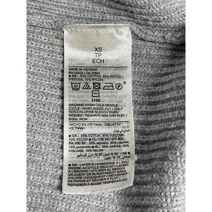 Old Navy Women's Gray Pocket Long Sleeve Open Front Knit Cardigan Sweater Sz XS