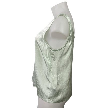 Aritzia Babaton Green Silky Satin Sleeveless Cami Camisole Slip Tank Top Size XL