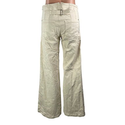 Pilcro And The Letterpress Cream Women's Wide Leg Utility Denim Jeans Pants 27