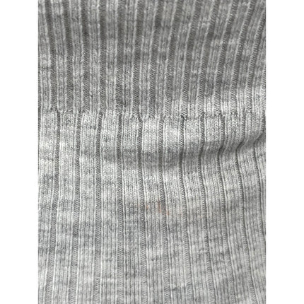 Princess Polly Women's Gray Ribbed Off the Shoulder Long Sleeve Sweater Top S/M