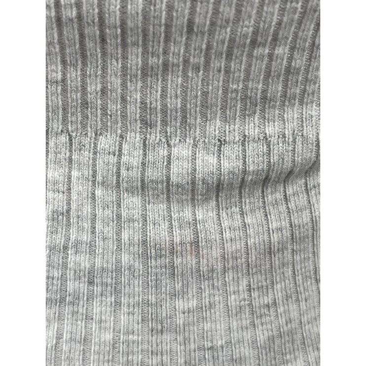Princess Polly Women's Gray Ribbed Off the Shoulder Long Sleeve Sweater Top S/M