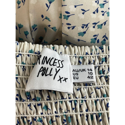 Princess Polly Ruth Floral Ruched Sweetheart Short Sleeve Mini A-Line Dress 10