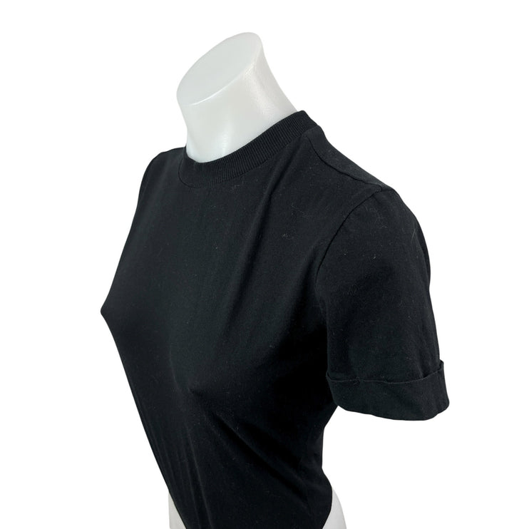 WeWoreWhat Danielle Berstein Women's Black Mock Neck T-Shirt Bodysuit Top Sz XS