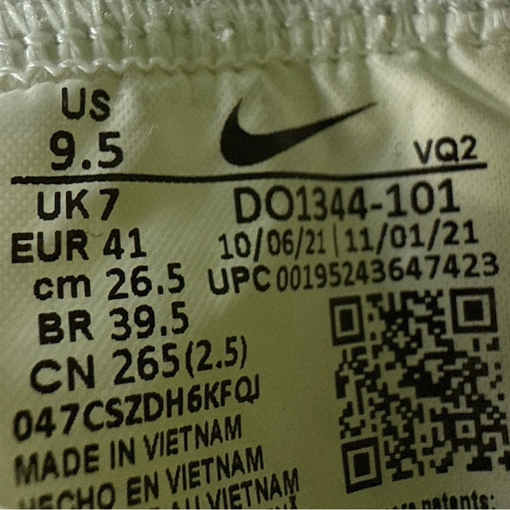 Nike Blazer Mid 77 Women's White Black High Top Lace Up Leather Sneakers Sz 9.5