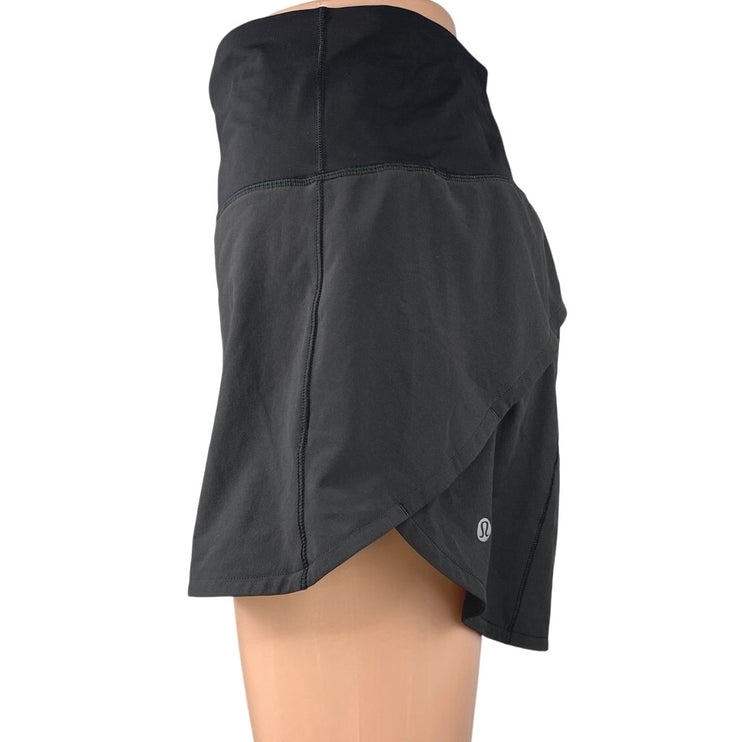 Lululemon Women's Black Speed Up High Waisted Running Athletic Shorts Size 12