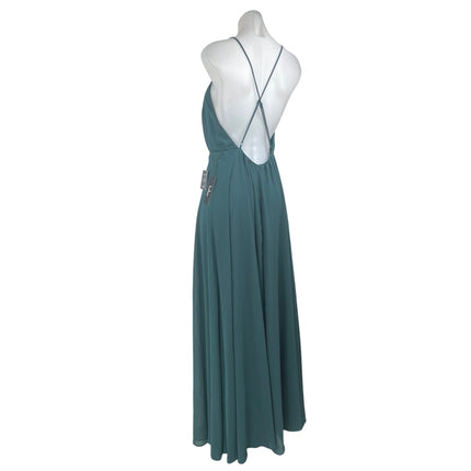 NEW Lulus Mythical Kind of Love Green Sleeveless Cami Camisole Maxi Tank Dress L
