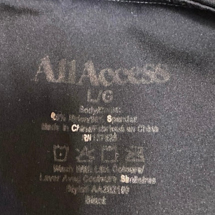 All Access Black Sleeveless Cami Activewear Yoga Sports Bra Crop Tank Top Size L