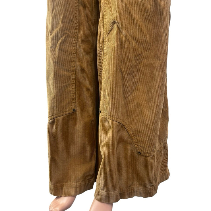 Urban Outfitters BDG Women's Tan Corduroy Wide Leg Baggy Trousers Pants Size 8