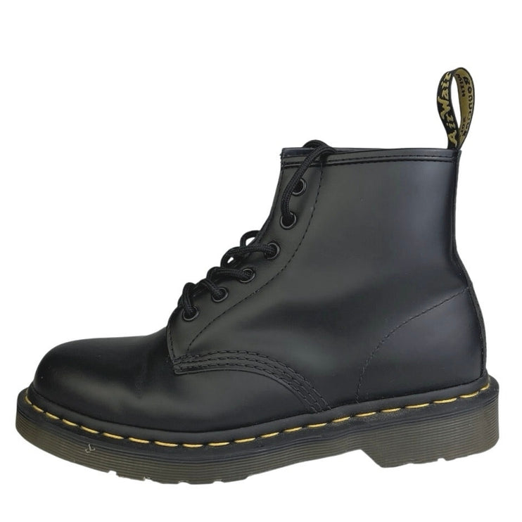 Dr. Martens 1460 Women's Black Smooth Leather Lace Up Round Toe Ankle Boots 6