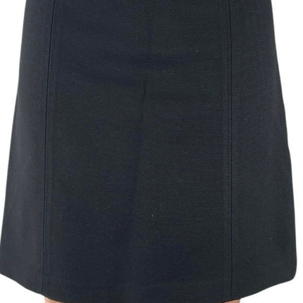 H&M Women's Black High Waisted Zip Versatile Casual A Line Mini Skirt Size 4