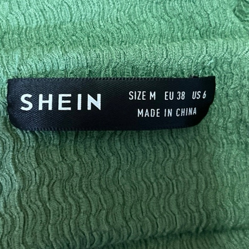 SHEIN Green Cut-Out Ruched Spaghetti Strap Slit Hem Maxi Sexy Bodycon Dress 6 SHEIN Green Cut-Out Ruched Spaghetti Strap Slit Hem Maxi Sexy Bodycon Dress 6