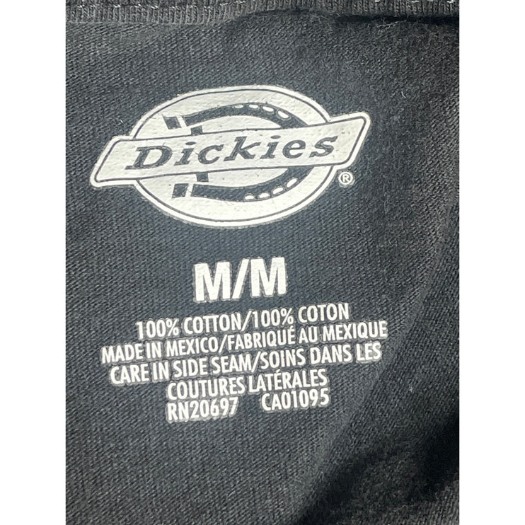 Dickies Men's Black Short Sleeve Chest Pocket Crew Neck T Shirt Tee Top Size M