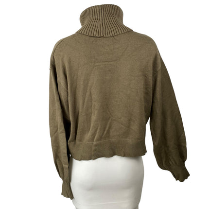 Lucywhims The Drop Women's Olive Green Long Sleeve Turtleneck Sweater Top Sz M