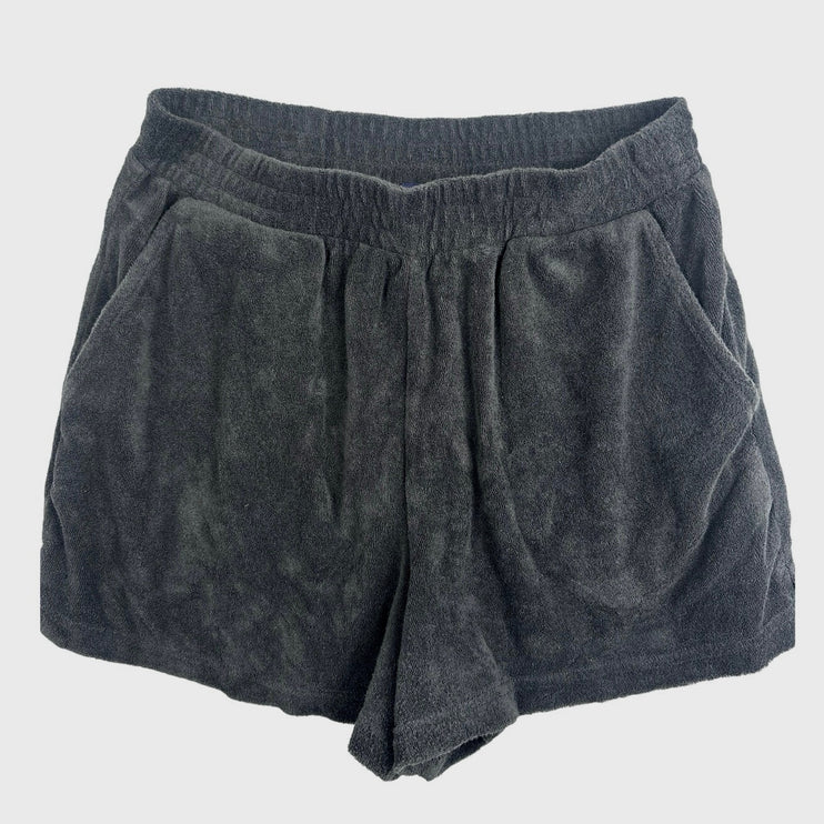 Gap Black Terrycloth Fabric Elastic Waist Pull-on Casual Running Sweat Shorts S