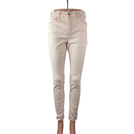 Old Navy Rockstar Women's Pink High Waisted Slim Super Skinny Denim Jeans Size 6