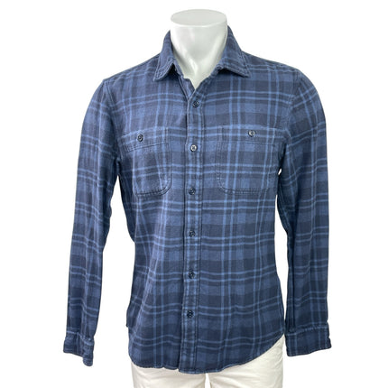 Bonobos Men Blue Plaid Slim Fit Chest Pocket Long Sleeve Button Down Shirt Top M