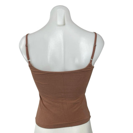 Abercrombie & Fitch Bra-Free Brown Sleeveless Cami Camisole Tank Top Size S