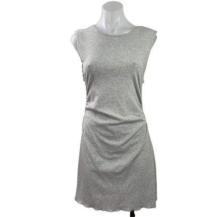 WeWoreWhat Heather Gray Sleeveless Knit Ruched A Line Mini Tank Dress Size L